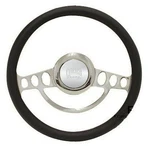 Hot Rod Street Rat Billet & Black Vinyl Steering Wheel 14" Nine Hole. Fixed Price $171.46.