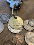 2012 Ford Shelby Mustang Brass Key Fob. Fixed Price $14.95.