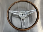 EB1447 2010 Factory Five MK4 Cobra Wood Rimmed Steering Wheel Boss 14" Bent. Fixed Price $29.99.