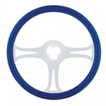 18" Blade Steering Wheel With Chrome Spoke - Blue. Fixed Price $184.99.