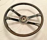 Genuine Porsche 911 912 Leather Steering Wheel, Date Stamped 1970, 90134708110. Fixed Price $275.00.