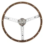 Ford Mustang 1967 Acp 3-SPOKE Deluxe Woodgrain Steering Wheel Assembly. Fixed Price $470.74.