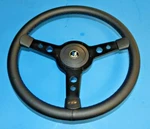 New 15" Vinyl Steering Wheel & Hub Adaptor Triumph Spitfire 62-76 Black Spokes. Fixed Price $219.95.