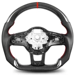 Real Carbon Fiber Steering Wheel For Vw Gti 2015-2017 D Shape Leather. Fixed Price $366.29.