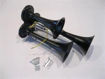 Black Metal 12V 150DB Compact Triple Train Air Horn Truck Peterbilt Freightliner. Fixed Price $20.52.