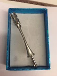 Hunting Horn PP-E15 Horse Kilt Pin Scarf Brooch Pewter Emblem 3" 7.5 Cm. Fixed Price $13.31.
