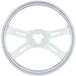 United Pacific 18" Polished Stainless Steel Steering Wheel Universal Truck 88210. Fixed Price $385.99.