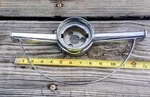 1964 Chevy Impala Steering Wheel Chrome Horn Center Oem Read. Fixed Price $25.00.