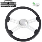 18" 4 Spoke Leather Steering Wheel For Freightliner, Kenworth, Peterbilt, Volvo. Fixed Price $95.55.