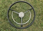 1957-1958 Ford Black 17" Wheel Power Steering Horn Galaxie Fairlane 500. Fixed Price $169.00.
