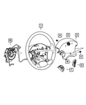 Genuine Mopar Steering Wheel Cover Right 4685772AA. Fixed Price $35.61.