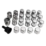 Triumph Stag Wheel Nuts Silver Forged Package With Lock 1970 To 1977. Fixed Price $108.14.