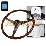 Italy Nardi Anni '50 380MM Steering Wheel Mahogany Wood Glossy Spoke With Rivets. Fixed Price $799.95.