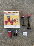 Jubilee Dual Trumpet Air Horns Truck Car Boat Auto 12V J-72 Italy Nos Vtg. Fixed Price $39.99.
