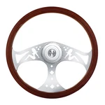 United Pacific 88182 Steering Wheel 18" Lady Style Wood, For 2006+ Peterbilt And. Fixed Price $230.77.