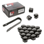 20X Wheel Nut Caps Set Black 17 Mm For Fiat. Fixed Price $24.41.