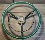 1957 Ford Fairlane Steering Wheel Turquoise. Fixed Price $343.99.