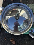 6X 1949/50 Lincoln Cosmopolitan Hubcap Wheel Cover Center 15" Ford Coupe Oem. Fixed Price $260.00.