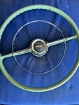 1953 - 54 Chevrolet Steering Wheel With Horn Gold Chief Center. Fixed Price $280.99.