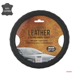 Brand New Black Genuine Leather Car Truck Steering Wheel Cover - Medium Size. Fixed Price $23.89.