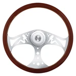 United Pacific 88141 Steering Wheel, 18" Chrome Lady With Hub, For Peterbilt .... Fixed Price $336.56.