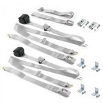 Buick Roadmaster 1949 - 1953 Standard 3PT Gray/grey Retractable Bench Seat Belt. Fixed Price $411.50.