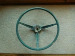 1964 1/2 Ford Mustang Aqua Steering Wheel Nos 3-SPOKE With Generator Fomoco. Fixed Price $249.00.