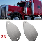 Pair Cab Roof Plates Horn Kit Block Off Stainless Steel Paintable For Peterbilt. Fixed Price $14.99.
