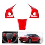 Sxunacou For Tesla 2017-2023 Model And 2020-2024 Y Steering Wheel Red. Fixed Price $26.62.