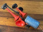Vintage Maserati NO.982132 Air Compressor + Horns Ferrari Made Italy. Fixed Price $131.85.