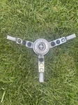 1967 Ford Mustang Steering Wheel Center Horn Ring.. Fixed Price $45.00.