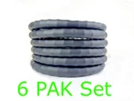 Wholesale Lot 6 Gray Genuine Leather Car Suv Truck Steering Wheel Cover - Large. Fixed Price $108.89.