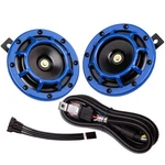 12V Blue Waterproof Car Horn Kit With Relay Harness High/low Tone Metal. Fixed Price $43.69.