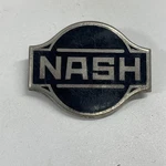 Vintage 1920S Nash Emblem Nickel Plated And Enamel T1. Fixed Price $49.95.