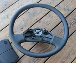 New Leather Steering Wheel For Vw T4 T3 T25 Transporter Westfalia 43 Cm Oem. Fixed Price $395.00.