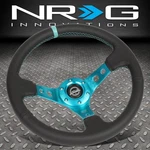 Nrg Innovations RST-006TL 350MM Aluminum 3" Deep Dish Leather Steering Wheel. Fixed Price $134.00.
