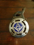 1933 Delco Remy 34 Pancake Horn Blue Lodge Masons 3RD Deg Cloisonne Working. Fixed Price $269.95.