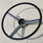 Oem 1967 Chevrolet Biscayne Bel Air Steering Wheel & Horn Trim Assembly. Fixed Price $99.99.