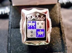 Chrysler Desoto 1928-30 Nickel Silver Ring Enamel Chrome Medallion Choice Size. Fixed Price $69.95.
