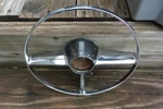 1949-51 Cadillac Steering Wheel Horn Button Chrome X0591. Fixed Price $89.00.
