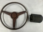 Mopar 1970-1971 E-body Steering Wheel Cuda Challenger Original Burnt Orange Aar. Fixed Price $379.99.