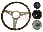 New Moto-lita 15" Wood Steering Wheel & Adaptor Triumph TR4 TR250 TR6. Fixed Price $499.95.