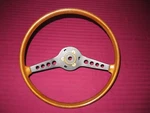 Nos Fiat 124 Spider Coupe Simulated Wood Grain Steering Wheel. Fixed Price $499.00.