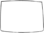 Stainless Rear Window Molding Trim Set 1967-1968 Ford Mustang Fastback. Fixed Price $129.95.