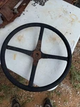 1929 Model Ford Steering Wheel With Key Way Two Tooth Sector. Fixed Price $49.99.