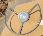 1955-57 Original Ford Steering Wheel Horn With Emblem FEG-3624-B And Spring. Fixed Price $37.00.