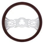 United Pacific 88104 Steering Wheel, 18", Wood, Inferno. Fixed Price $240.79.