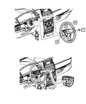 Genuine Mopar Steering Wheel Back Cover 1JY071DVAA. Fixed Price $5.81.