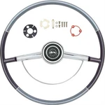 Oer *R64003 1964 Impala Steering Wheel Kit, Two Tone Blue. Fixed Price $385.99.