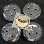 Chevy Corvette 371680 Oem Wheel Center Rim Hub Cap Cover Lug Chrome 1045 Nos. Fixed Price $179.99.